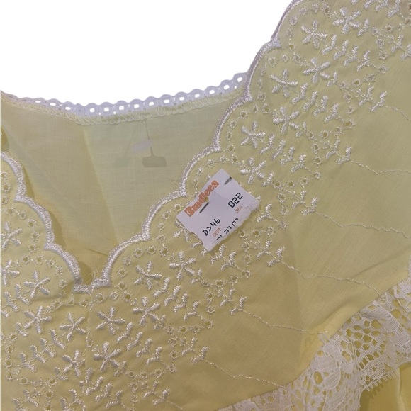 Vintage Bradlees Yellow Sleeveless Nightgown – NWT – Size Unknown - Picture 2 of 3